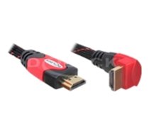 Delock Cable High Speed HDMI with Ethernet â HDMI A male  HDMI A male angled 4K 2 m (82686)