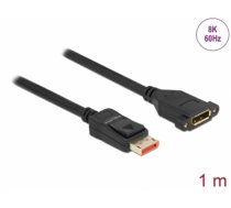 Delock DisplayPort extension cable panel-mount 8K 60 Hz 1 m (87095)