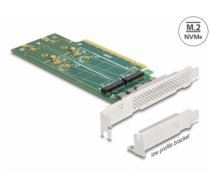 Delock PCI Express 4.0 x16 Card to 4 x internal NVMe M.2 Key M 110 mm - Bifurcation - Low Profile Form Factor (90090)