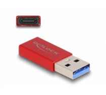 Delock USB 10 Gbps Adapter USB Type-A male to USB Type-C™ active female red (60044)