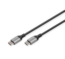 DIGITUS 8K DisplayPort Cable 1.4 Version, 60Hz, DP/DP, black 1m (DB-340105-010-S)