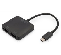 DIGITUS 2-Port MST Video Hub USB-C2xDP MST VideoHub DP 1.4,4K (DS-45339)