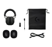 Austiņas Logitech PRO X Lightspeed Black 981-000907