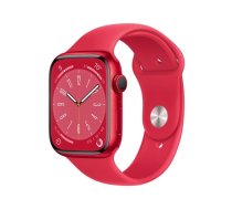 Išmanusis laikrodis APPLE Watch 8 GPS+Cell 45mm (PRODUCT)RED Aluminium Case/ (PRODUCT)RED Sport Band (MNKA3UL/A)