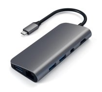 Adapteris SATECHI USB-C Multimedia  4K HDMI/Mini DisplayPort Gigabit Ethernet ST-TCMM8PAM (ST-TCMM8PAM)