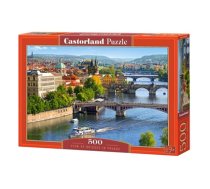 Dėlionė Castorland View of Bridges in Prague, 500 dalių (HRB-53087)