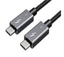 Kabelis Thunderbolt 3, USB-C - USB-C, 40Gbps, 100W, 20V/ 5A, 4K/ 60HZ, 1m (CA913336)