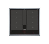 Siemens iQ700 Black, Stainless steel Built-in Zone induction hob 4 zone(s) (4242003716779)