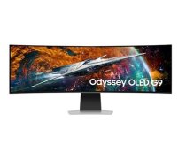 Monitor|SAMSUNG|Odyssey G9 G95SC|49"|Gaming/Smart/Curved|Panel OLED|5120x1440|32:9|240Hz|0.03 ms|Speakers|Height adjustable|Tilt|Colour Silver|LS49CG950SUXDU (LS49CG950SUXDU)