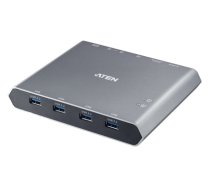 ATEN 2-Port 4K DisplayPort USB-C KVM Dock Switch with Power Pass-through (US3311-AT-G)
