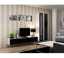 Cama Living room cabinet set VIGO 3 white/black gloss (75F14EE8DB5261256A28C78ABEA04CF4EDB51E6D)