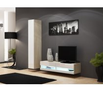 Cama Living room cabinet set VIGO NEW 13 sonoma/white gloss (B9A69C0ADEB31158BF04BD95EEA55659E55F6CD4)