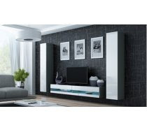 Cama Living room cabinet set VIGO NEW 4 grey/white gloss (CCBF8738437C0B63DA55E733A2A7C22C023918E8)