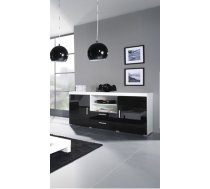 Cama sideboard SAMBA white/black gloss (6EBB84C37EF1BA4A2C6E5C6FCDC67AF044A5195E)