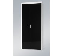 Cama wardrobe SAMBA white/black gloss (95220B2494E4FCB3E578314C9A6FD06FE1CB372C)