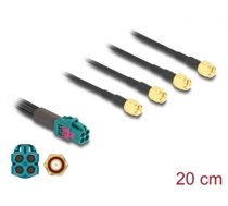 Delock Cable Mini FAKRA Z jack quad to 4 x SMA plug A-Type (90126)