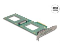 Delock PCI Express 4.0 x8 Card to 2 x internal U.2 NVMe SFF-8639 - Bifurcation (LxW: 236 x 87 mm) (90151)
