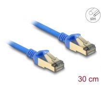 Delock RJ45 Network Cable Cat.8.1 F/FTP Slim 0.3 m blue (80331)