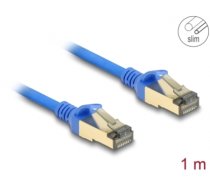 Delock RJ45 Network Cable Cat.8.1 F/FTP Slim 1 m blue (80333)
