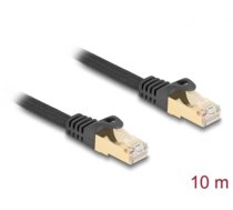 Delock RJ45 Network Cable with braided jacket Cat.6A S/FTP plug to plug 10 m black (80322)