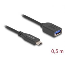 Delock USB 10 Gbps Coaxial Cable USB Type-C™ male to Type-A female 50 cm (60568)