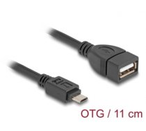 Delock USB 2.0 OTG Cable Type Micro-B male to Type-A female 11 cm (83018)