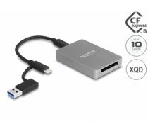 Delock USB Type-C™ Card Reader in aluminium enclosure for CFexpress or XQD memory cards (91008)