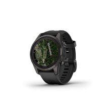 Garmin Fenix 7S Pro Sapphire Solar Edition Smart watch, Carbon Grey DLC Titanium/Black Band, 42mm (010-02776-11)
