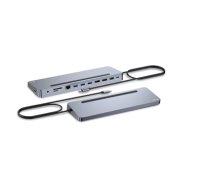 i-tec USB-C Metal Ergonomic 3x 4K Display Docking Station + Power Delivery 100 W (C31FLAT2PDPRO)