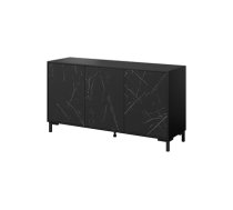 MARMO 3D chest of drawers 150x45x80.5 cm matte black/marble black (3392A3E6C4E8EFA170D2676ED38FB3063D12D0C5)