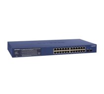 Netgear GS724TP-300EUS tīkla pārslēgs Vadīts L2/L3/L4 Gigabit Ethernet (10/100/1000) Power over Ethernet (PoE) Zils GS724TP-300EUS