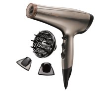 Remington | Hair Dryer | AC8002 | 2200 W | Number of temperature settings 3 | Ionic function | Diffuser nozzle | Brown/Black (AC8002)