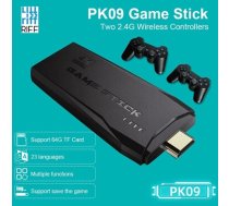RIFF PK-09 Lite HDMI Retro Mini 4K Spēļu Konsole Linux 4100 Video Atskaņotāja Spēļu Konsole ar Bezvadu Kontrolieriem 64 GB Melns (RF-PK09)