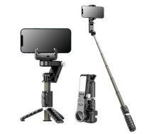 Riff Q18 Universāls Smart izsekošanas galda vienasu statīvs Gimbal Stabilizer ar BT4.2 / 360° rotāciju Black (RF-Q18)