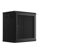 Szafa wisząca 19 cali 12U 600x450 drzwi perforowane (flat pack) czarna (WF01-6412-23B)