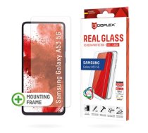 Displex Screen Protector (10H) + Case for Samsung Galaxy A53 5G, Eco Mounting Frame, + Case, Tempered Glass, scratch resistant protective film (01678)