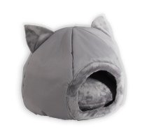 GO GIFT cat bed - grey - 40x40x34 cm (6F0EBEB0B46924B5C39719B228A938A939ED606A)