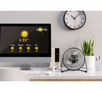 Goobay 62061 20cm galda ventilators  USB  Number of speeds 1  Black (4040849620614)