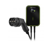 Green Cell Wallbox EV PowerBox 22kW charger with Type 2 6m cable for charging electric cars (GREEN-EV14)
