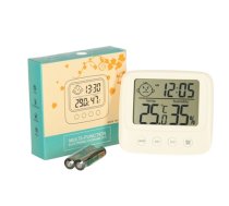 RoGer Hygrometer / Clock / Room thermometer / Humidity meter / LCD (RO-4961)