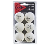 Stalo teniso kamuoliukai Dunlop CLUB CHAMP 1žv. 6vnt White (827DN679345)