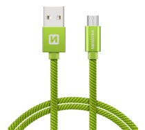 Swissten Textile Universal Micro USB Data and Charging Cable 1.2m (SW-QU-MICR-USB-1.2M-GRE)