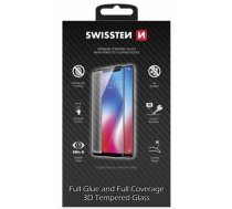 Swissten Ultra Durable Full Face Tempered Glass Apple iPhone 7 Plus / 8 Plus Black (SW-JAP-T-3D-IPH78P-BK)