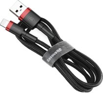 Baseus Cafule CATKLF-B91 (USB 2.0 - USB type C ; 1m; black and red color) (6953156278219)