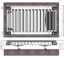 Radiators 11x400x1400 sānu piesl. Termolux (9014014)