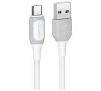 Usams US-SJ596 USB-C kabelis | 3A 1m balts (SJ596USB02)