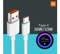 Xiaomi Turbo Charge 5A | 33W datu kabelis 1m balts (XIA5AWH)