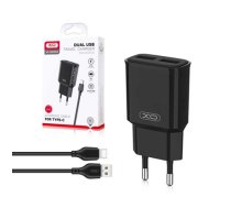 XO L92С lādētājs | 12W | 2,4A + USB-C kabelis 1m m (XOL92CBK)