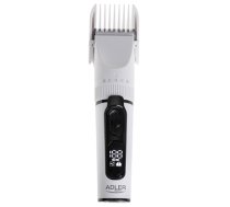 Adler | Hair Clipper with LCD Display | AD 2839 | Cordless | Number of length steps 6 | White/Black (AD 2839)