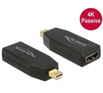 Delock Adapter mini Displayport 1.2 male  HDMI female 4K Passive black (65583)